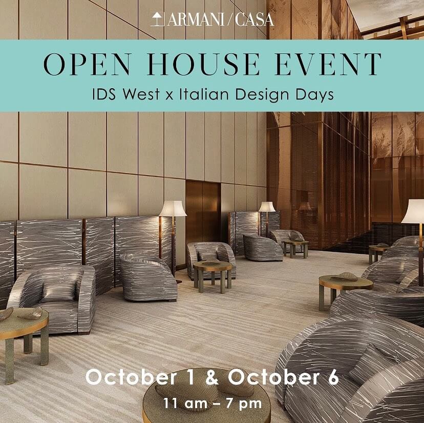 Armani Casa Vancouver Italian Design Day Open House